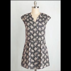 NWOT Modcloth Well Within Your Peach Tunic Grey S